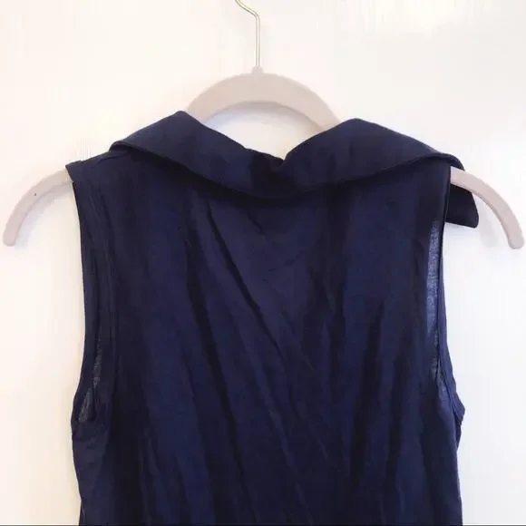 Urban Outfitters Navy Collar Tank Top - Picture 4 of 11